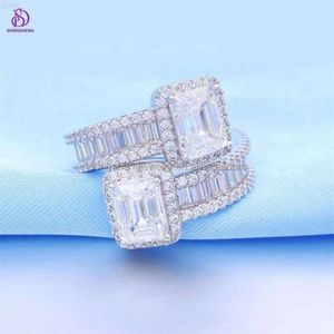 Tecnología avanzada Bajo precio VVS Princess Cut Moissanite Mens anillo