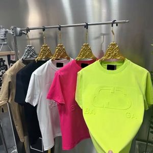 Versión avanzada Camiseta para mujer Francia Ropa de moda Dos letras C Impresión gráfica Pareja Moda Algodón Cuello redondo Manga corta Tops Camisetas Tamaño asiático M - 5XL