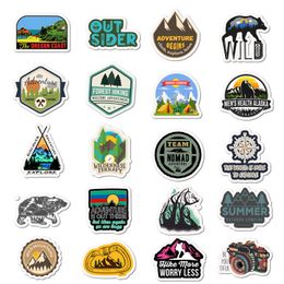 Avontuurlijke reisauto sticker 50 stks lot buiten camping waterdichte unieke stickers voor koffer laptop macbook skateboard helm mo311o