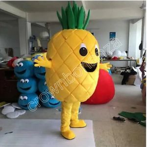 Costume de mascotte d'ananas publicitaire pour adulte, costume fantaisie personnalisé, thème de dessin animé, vêtements publicitaires