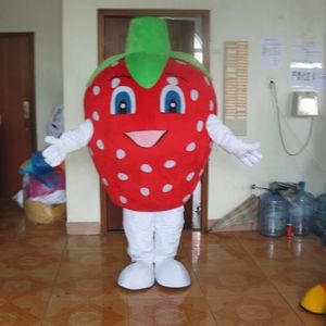 Advertising Accesstes Strawberry Mascot Costume Halloween Christmas Fancy Parto Cartoon personnage de personnage Suit adultes Femmes Men Habille Carnaval Unisexe Adultes