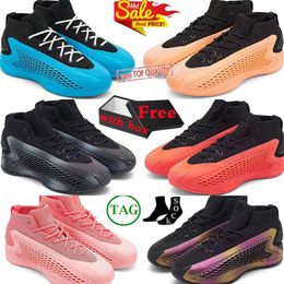 AE 1 AE1 Chaussures de basket-ball Anthony Edwards Wite Love Velocity Blue Stormtrooper The Future New Wave Wave Georgia Red Clay Training Outdoor Sports Sneakers