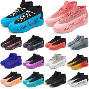 AE 1 AE1 basketbalschoenen voor mannen MX Charcoal Velocity Blue New Wave Coral Mens Trainers Sneakers Runners Sportschoen Maat 40-46