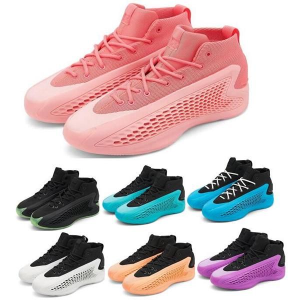 AE 1 AE1 Zapatillas de baloncesto para hombre Zapatillas Anthony Edwards Fusion New Wave Stormtrooper con amor Pink Coral Signature 2024 Tenis Atlético Tamaño 40 - 46