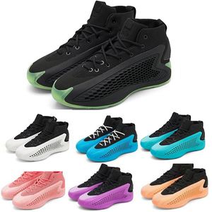 AE1 Heren basketbalschoenen Anthony Edwards Ae 1 Men Trainers Outdoor Breathable Sports Sneakers 40-46 Blauw, Black Green, White Running Shoes