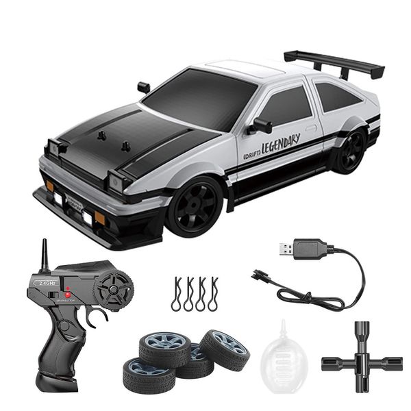 AE86 Remote Control Car Racing Vehicle Toys for Children 1 16 4wd 24g High Speed ​​GTR RC Electric Drift Gift 240411