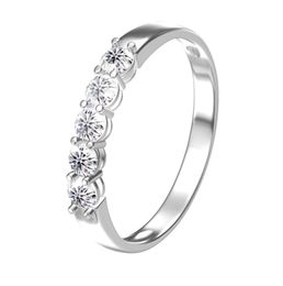 AEAW 14k or blanc 01ct m Total 05ctw DF coupe ronde fiançailles mariage bague de diamant cultivé en laboratoire pour les femmes 2202255053698