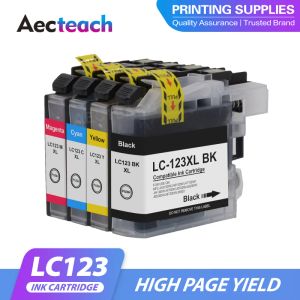 Aecteach NIEUW LC121 LC123 123BK Vervang broer inktcartridge LC-123 voor broer MFC J650DW J6920DW J4710DW DCP J4110DW J152W