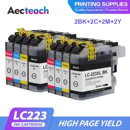 AECTAECH nuevo LC223 LC221 Cartucho de tinta compatible para hermano LC223XL MFC-J4420DW J4620DW J4625DW J480DW J680DW J880DW