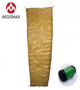 AEGISMAX LIGHT-serie Ganzendonsslaapzak Envelop Draagbaar Ultralicht Splicable voor Outdoor Camping Wandelen Reizen7344568