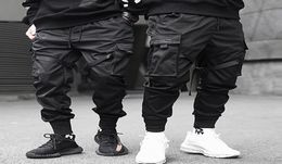 Pantalones de carga de Hip Hop de Aelfric Eden Men Black Pocket Streetwear Harajuku Techwear Pantalones Pantalones Harem Joggers Pantalones 2015035187