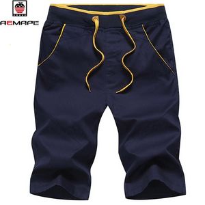 AEMAPE Marque Hommes Summer Casual Shorts Pantalons de survêtement décontractés Entraînement Coton Fitness Boardshorts Mode Joggers Solid Court 210721