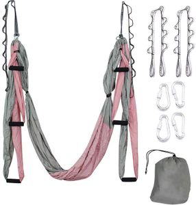 Ensemble de hamac de yoga aérien antigravité balançoire de yoga ultra solide pour les exercices suspendus d'inversion de yoga aérien avec 2 sangles d'extension Q0219