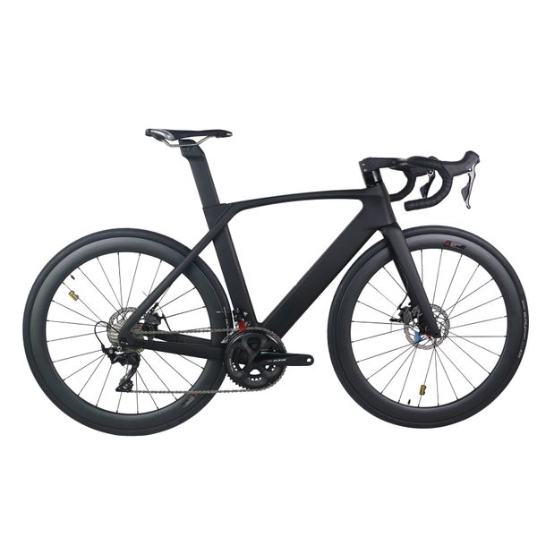 Aero Road Complete Bike TT-X34 22 vitesses Disque de câble entièrement caché avec groupe SHIMAN0 105-R7000 et paire de roues en carbone