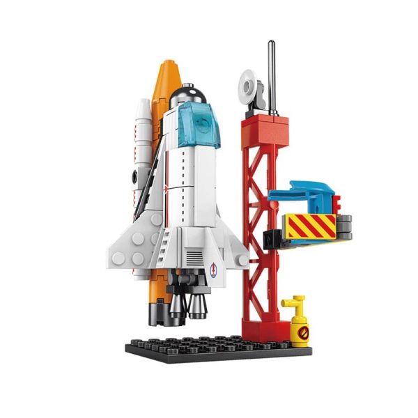 Aeroespace Space Space Rocket Center Base Base MOC Modelo de construcción Bloques de construcción ensamblados Ladrillos para niños Niños para niños Juguetes