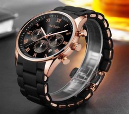 Aesop Men039s montre Top Brand Brand Luxury Man Quartz Wristwatch Silicone Alloy Band masculin Men Men Wrist montre Relogio Masculino3938321