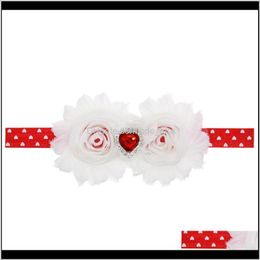 Aessoires Baby, Kids MaternityBaby Meisje Hoofdband Zuigeling Haar Doek Tie Bow Born Born Headwear Tiara Headwrap Gift Peutdlers Bandage Lint Liefde