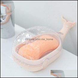 Accessoires de bain, maison, jardin, dessin animé, boîte à savon, plateau, éponge, douche, salle de bain, support de rangement Portable pour la cuisine, vaisselle Smr88, livraison directe