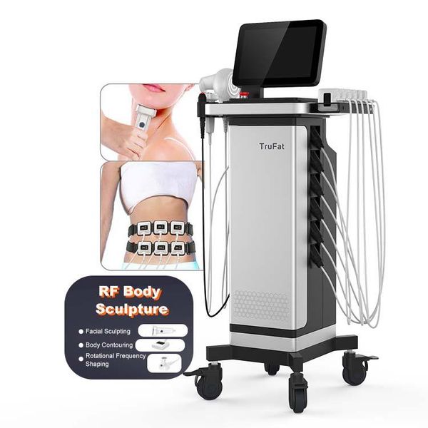 Machine amincissante 2 en 1 Trusculpt Vortex RF Body Contouring Shaping Equipment Monopolar Radio Frequency Slim Fat Burning Double Menton Removal Face Lift Device