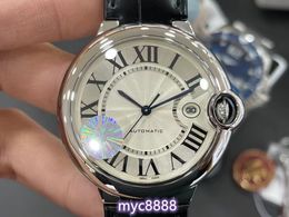 AF Factory Watch Diameter 42 mm met topklasse zee 2824 Movement Sapphire Glass Mirror Polished Watch Case Watchband Waterdicht