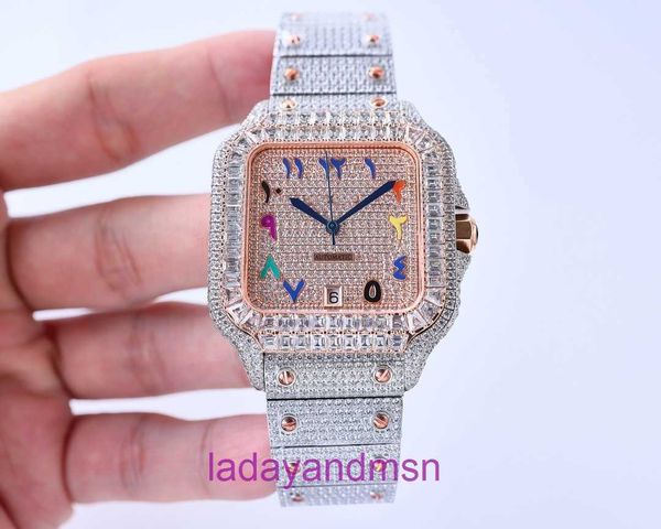 AF Top qualité Nouvelle montre Carter Sandoz Full Diamond boutique en ligne Matériau en acier inoxydable 904 Taille 40 mm avec mouvement 8215 stable et boîte cadeau originale AW58