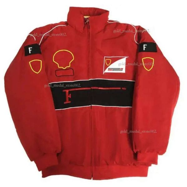 Af1 Fórmula 1 Chaqueta de carreras Coche de invierno Logotipo bordado completo Ropa de algodón Venta al contado Ropa F1 870