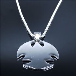 AFAWA nordique Viking acier inoxydable hache collier pour hommes couleur argent grands colliers pendentifs bijoux gargantilla N4022S021237z