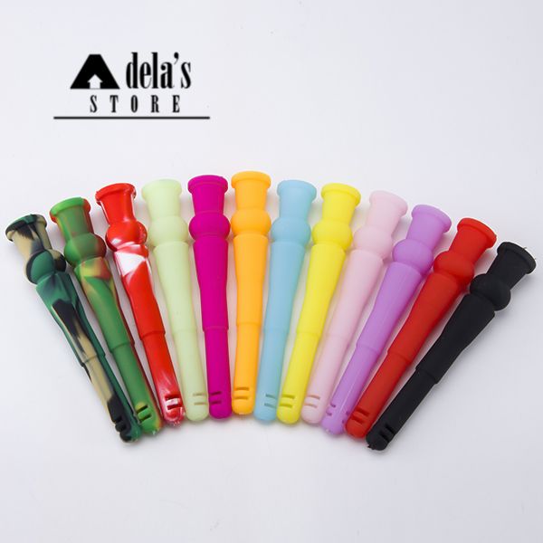 Silicone Downstem 14mm Femelle 18mm Mâle Air Cut 14F 18M Fumer Dropdown Verre Bongs Verre Eau Haute Qualité Dab Rig 430