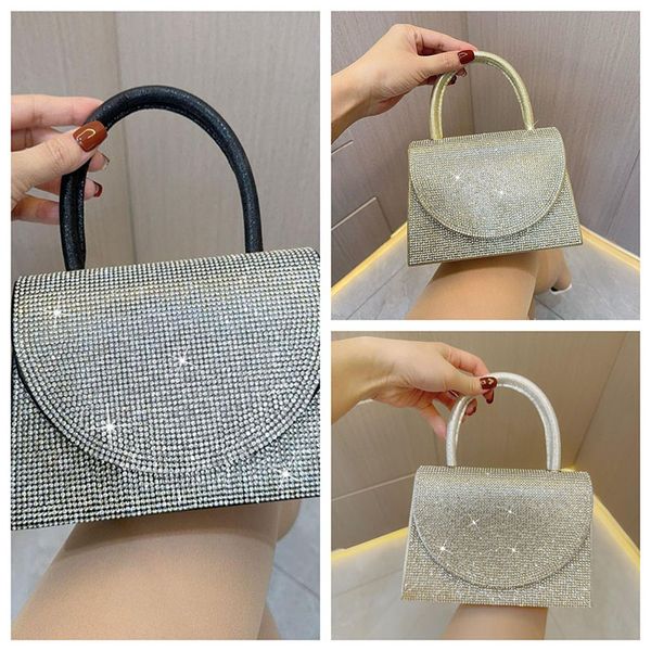 Sacs à main abordables en cuir cristal paillettes petits sacs pour femmes livraison gratuite Bling soirée pochette sac à main Mini sacs à main 2024 FMT-4084