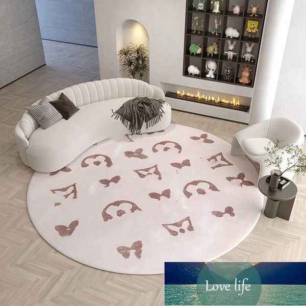 Top abordable Style de luxe Crystal Velvet Carpet salon Sofa Round Table Tapis Household Study Study Computer Hid