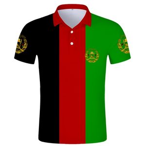 Polo afghan avec nom personnalisé gratuit Afg Slam Afghanistan Polo arabe persan pachto islamique imprimé texte Po drapeau Af vêtements 220702