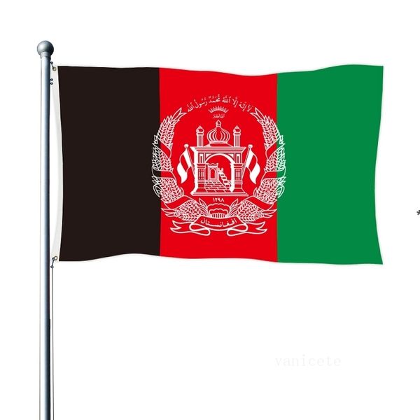 Drapeau Afghanistan 90*150 cm Polyester 3X5FT bannière drapeaux fournitures de fête JJD9764