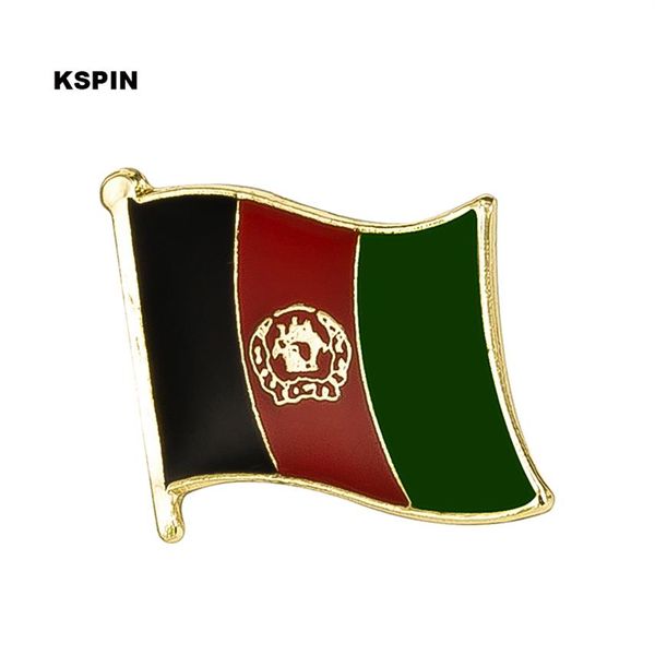 Insigne de drapeau en métal de l'Afghanistan Épinglette de drapeau KS-0003217F