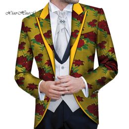 África hombres bordado personalizado chaqueta formal blazer africano dashiki impresión traje de fiesta de boda chaqueta chaqueta tops abrigo Wyn770 220310