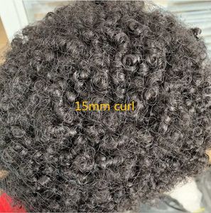 Cheveux afro-américains afro-américains Full Lace Toupet Couleur noire Unité masculine 12A Gade Indian Virgin Human Hairpieces Remplacement pour hommes Livraison express