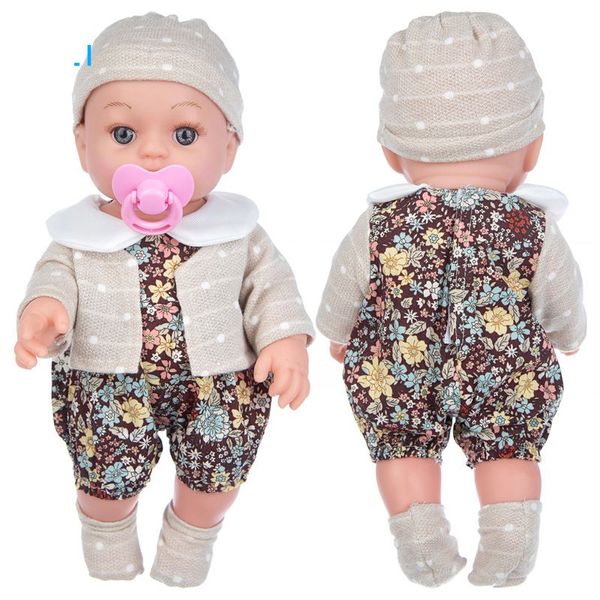 Kawaii Baby Reborn Doll 12 pouces Silicone Baby Dolls with kawaii Clothing adapté aux enfants Toys des enfants