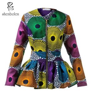 Blusa africana, top de moda para mujer, ropa tradicional africana, camisa estampada para mujer, top dashiki, ropa de talla grande 336O