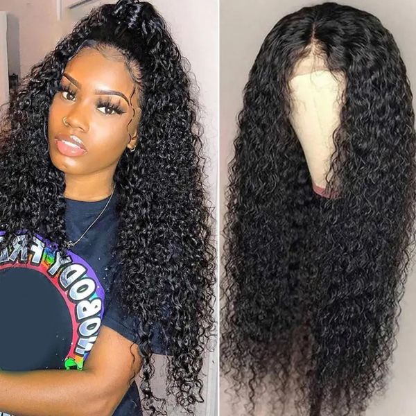 Peluca de pelo rizado brasileño africano con peluca ondulada de agua de tendencia suave y esponjosa con pelo de bebé pelo rizado para mujeres adecuado para mujeres negras 230125