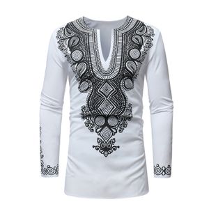 Etnische kleding afrikaanse kleding mannen kleding roupa africana dashiki mannen bedrukte afrikaanse slijtage voor mannen nigeriaans traditioneel