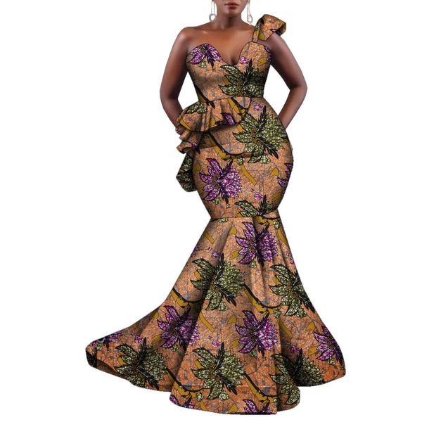 Robes africaines pour femmes, épaules dénudées, Maxi, robes longues africaines, Dashiki, tenues de fête, mode Africaine, WY10363