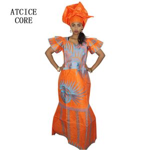 Vêtements ethniques africains Robes pour femmes BAZIN RICHE Robe brodée Design Long230z