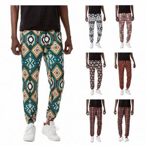 Pantalons décontractés d'été imprimés de style célèbre de fête africaine pour hommes, taille élastique, pantalons bohème pour femmes, pantalons de yoga à la maison m9CL #