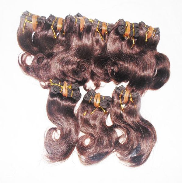 Fille africaine noir beauté entière en vrac grande quantité 50pcslot extension de cheveux humains brésiliens ondulés brun ou noir 4211402