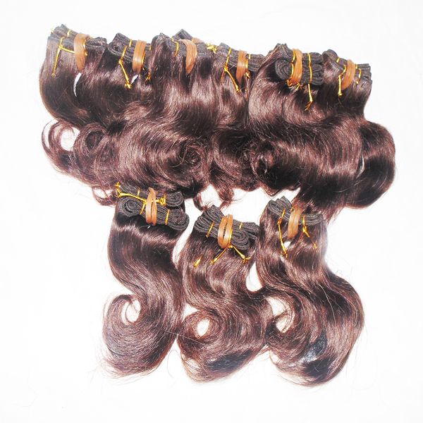 African Girl Black Beauty venta al por mayor a granel gran cantidad 50 unids/lote extensión de cabello humano brasileño ondulado marrón o negro