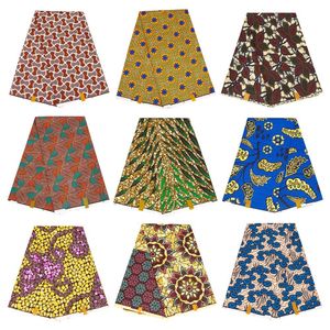 Afrikaanse Print Polyester Stof Echte Wax Klassieke Stijl Tissu Feestjurk Naaimateriaal Op maat gesneden Warps Patchwork DIY FP6518