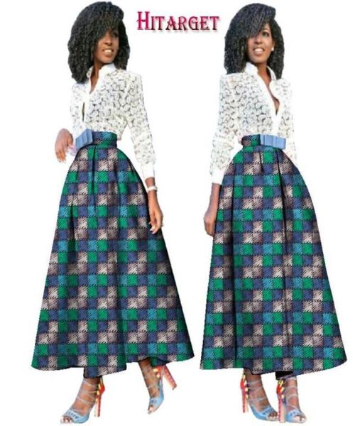 Jupes africaines pour femmes 2021 Style dashiki plus taille de taille bazin riche long maxi robe de bal wy31374468200