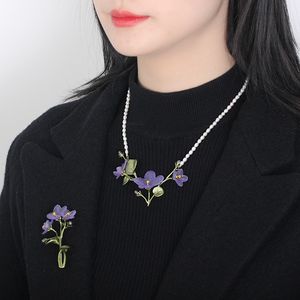 Afrikaanse violette groene bloem accessoires broche