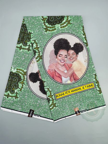 Tissu africain en cire de coton, tissu nigérian Ankara imprimé en bloc Batik, tissu à coudre de haute qualité 240220