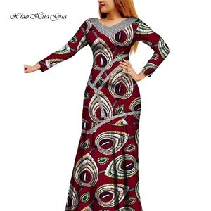 Afrikaanse vrouwen kleden Afrikaanse wax printjurk