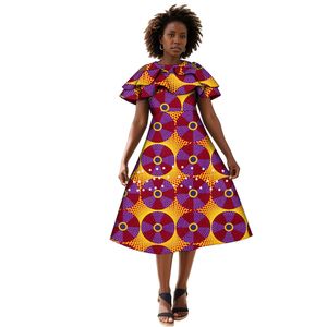Robe de robe africaine de robes batik robe de fête pour la délégation wy4401